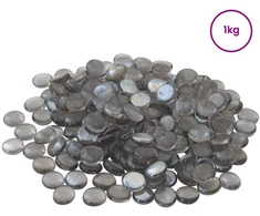 Stiklo granulių 17-19 mm Purpurinė pilka Stiklas
