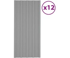 Stogo plokštė 12 pcs Pilka 100 x 45 cm Galvanizuotas plienas