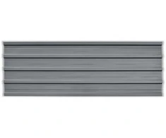 Stogo plokštė 12 pcs Pilka 129 x 45 cm Galvanizuotas plienas