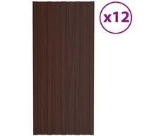 Stogo plokštė 12 pcs Ruda 100 x 45 cm Galvanizuotas plienas