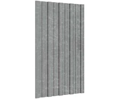 Stogo plokštė 12 pcs Sidabrinė 80 x 45 cm Galvanizuotas plienas