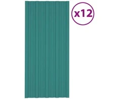 Stogo plokštė 12 pcs Žalia 100 x 45 cm Galvanizuotas plienas