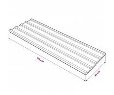 Stogo plokštė 12 vnt. Pilka 129 x 45 cm Galvanizuotas plienas