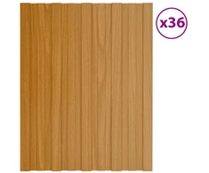 Stogo plokštė 36 pcs Natūrali 60 x 45 cm Galvanizuotas plienas