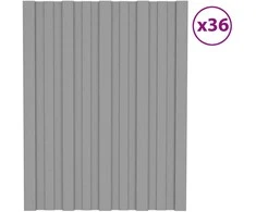 Stogo plokštė 36 pcs Pilka 60 x 45 cm Galvanizuotas plienas