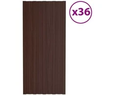 Stogo plokštė 36 pcs Ruda 100 x 45 cm Galvanizuotas plienas