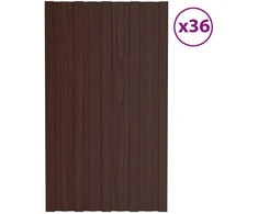 Stogo plokštė 36 pcs Ruda 80 x 45 cm Galvanizuotas plienas