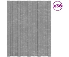 Stogo plokštė 36 pcs Sidabrinė 60 x 45 cm Galvanizuotas plienas