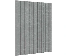 Stogo plokštė 36 pcs Sidabrinė 60 x 45 cm Galvanizuotas plienas