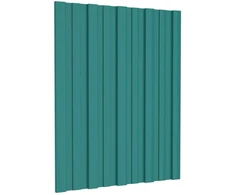 Stogo plokštė 36 pcs Žalia 60 x 45 cm Galvanizuotas plienas