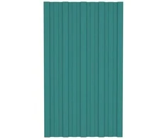 Stogo plokštė 36 vnt. Žalia 80 x 45 cm Galvanizuotas plienas