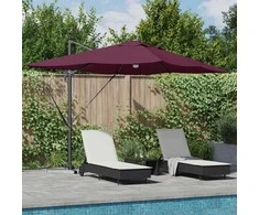 Skėtis nuo saulės Bordo raudona 351 x 250 x 253 cm
