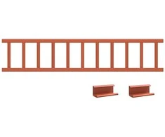 Stogo sniego sargas Raudona 1200 x 2,5 x 20 cm Plienas