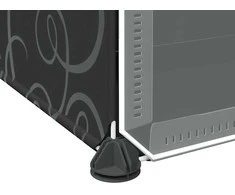 Storage Cube Organizer su 9 kubeliais ir durelėmis juodas PP
