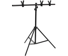 Stovas fonui, juodos spalvos, 91x60x(70–200)cm, T formos