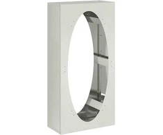 Stovas malkoms, 50x23x100 cm, nerūdijantis plienas