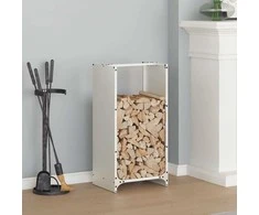 Stovas malkoms, balta, 40x30x80 cm, šaltai valcuotas plienas