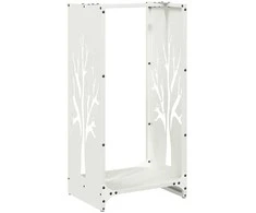 Stovas malkoms, balta, 40x30x80 cm, šaltai valcuotas plienas
