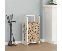 Stovas malkoms, balta, 40x30x80 cm, šaltai valcuotas plienas