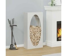 Stovas malkoms, balta, 50x23x100 cm, šaltai valcuotas plienas