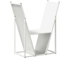 Stovas malkoms, balta, 69,5x35x81 cm, šaltai valcuotas plienas