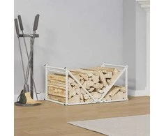 Stovas malkoms, balta, 70x43x34,5 cm, šaltai valcuotas plienas