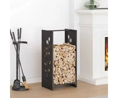 Stovas malkoms, juodos, 40x30x80 cm, šaltai valcuotas plienas