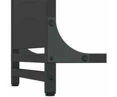 Stovas malkoms, juodos, 44x28x65 cm, šaltai valcuotas plienas