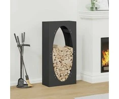 Stovas malkoms, juodos, 50x23x100 cm, šaltai valcuotas plienas