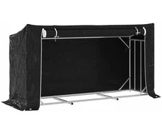 Stovas malkoms su apdangalu nuo lietaus, 200,5x60,5x110,5cm