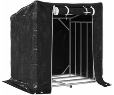 Stovas malkoms su apdangalu nuo lietaus, 100,5x80,5x110,5cm