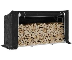 Stovas malkoms su apdangalu nuo lietaus, 200,5x60,5x110,5cm