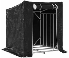 Stovas malkoms su apdangalu nuo lietaus, 101x61x110,5cm