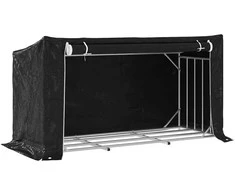 Stovas malkoms su apdangalu nuo lietaus, 200,5x80,5x110,5cm