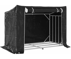 Stovas malkoms su apdangalu nuo lietaus, 151x80,5x110,5cm