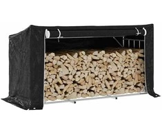 Stovas malkoms su apdangalu nuo lietaus, 200,5x80,5x110,5cm