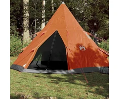 Stovyklavimo palapinė, oranžinė, keturvietė, tipi dizaino