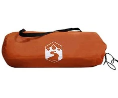 Stovyklavimo palapinė, pilka/oranžinė, keturvietė, kupolinė