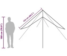 Stovyklavimo tentas, kamufliažinis, 406x306cm