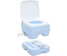 Stovyklavimo tualeto rinkinys 2 pcs Mėlyna ir balta