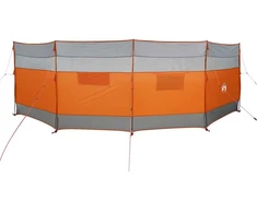 Stovyklavimo uždanga nuo vėjo, pilka ir oranžinė, 510x153 cm