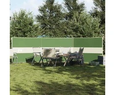 Stovyklavimo uždanga nuo vėjo, žalia, 490x123 cm