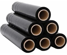 Stretch Film 6 vnt Juoda 20 μm 50 cm x 300 m