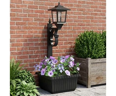 Stulpelis su Gėlynu Juoda 29 x 28 x 74 cm ABS ir PP