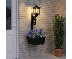 Stulpelis su Gėlynu Juoda 29 x 28 x 74 cm ABS ir PP