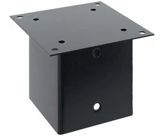 Stulpų pagrindai kvadratiniai, 12vnt., antracito sp., 141x141mm