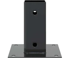 Stulpų pagrindai kvadratiniai, 12vnt., antracito sp., 61x61mm