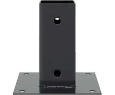Stulpų pagrindai kvadratiniai, 4vnt., antracito sp., 71x71mm