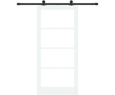 Slankios durys ORKDAL 93 x 202 cm Balta ir juoda