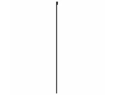 Stumdomos durys, juodos, 90x205cm, grūdintas stiklas/aliuminis